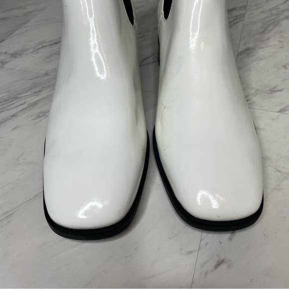 Jeffery Campbell Emrys White Leather Chelsea Bootie 8 - Picture 11 of 16